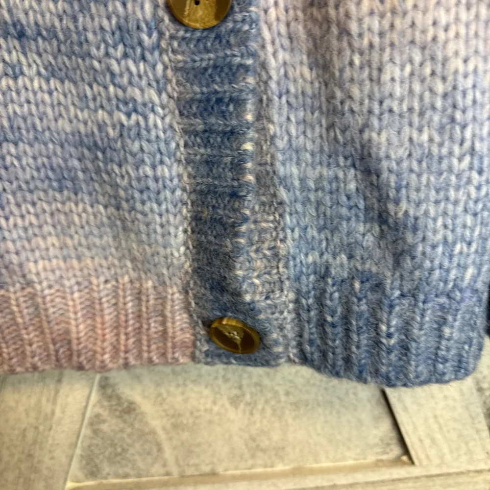 Women's Raga Blue Pink Ombre Knit Cardigan 3X - Picture 4 of 5